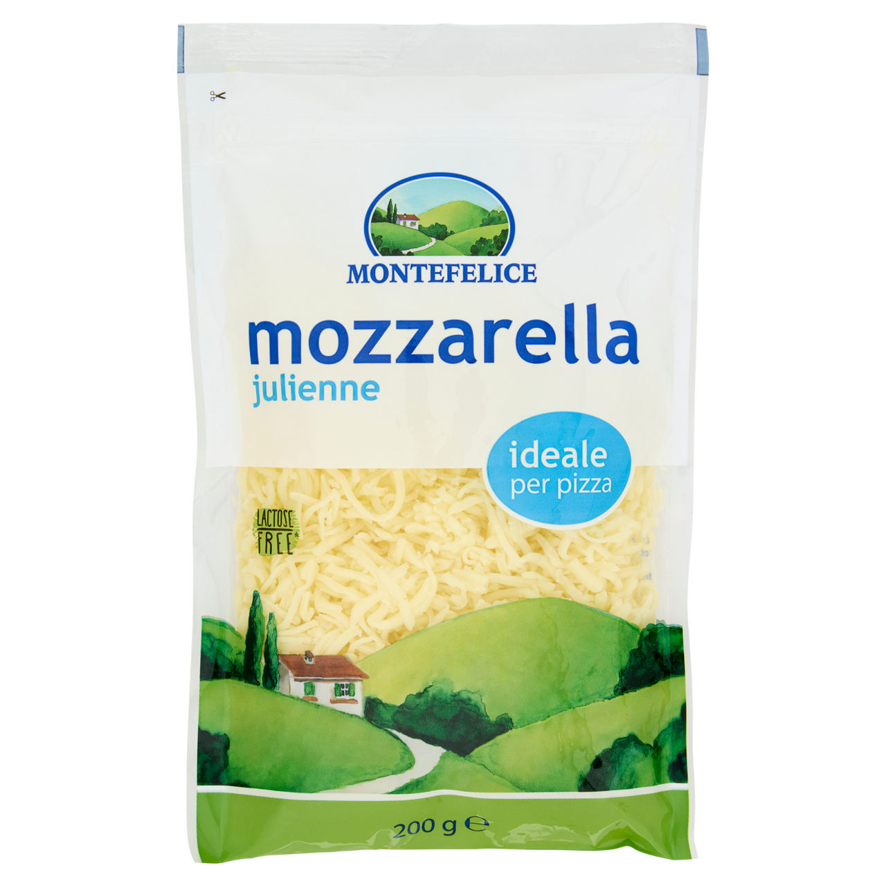 Mozzarella per pizza taglio julienne 200 gr - Immagine 01