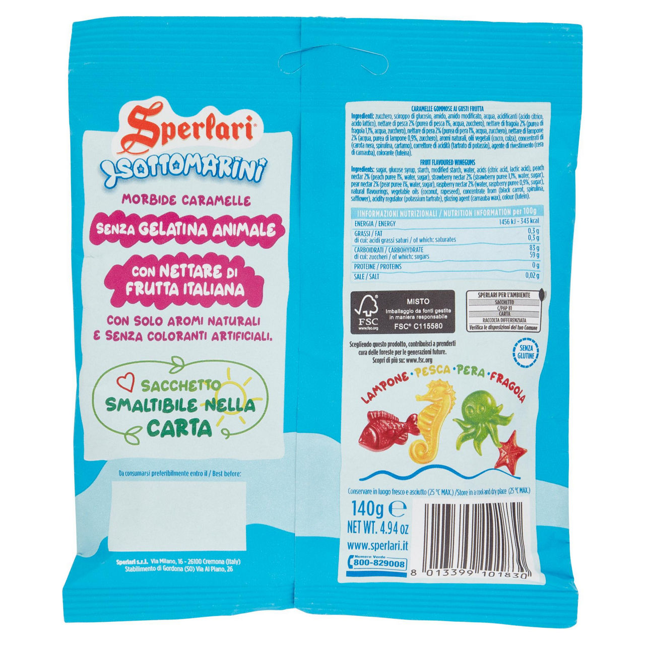 Caramelle morbide sottomarini mix 140 gr - Immagine 11