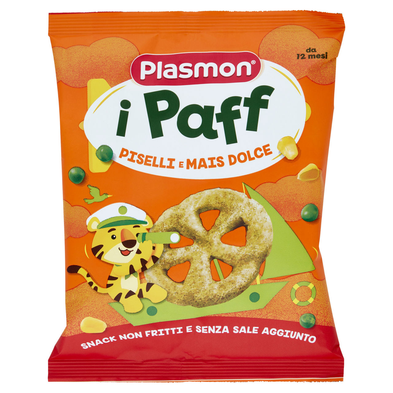 Snack i Paff dei bambini piselli e mais dolce 15 gr - Immagine 01