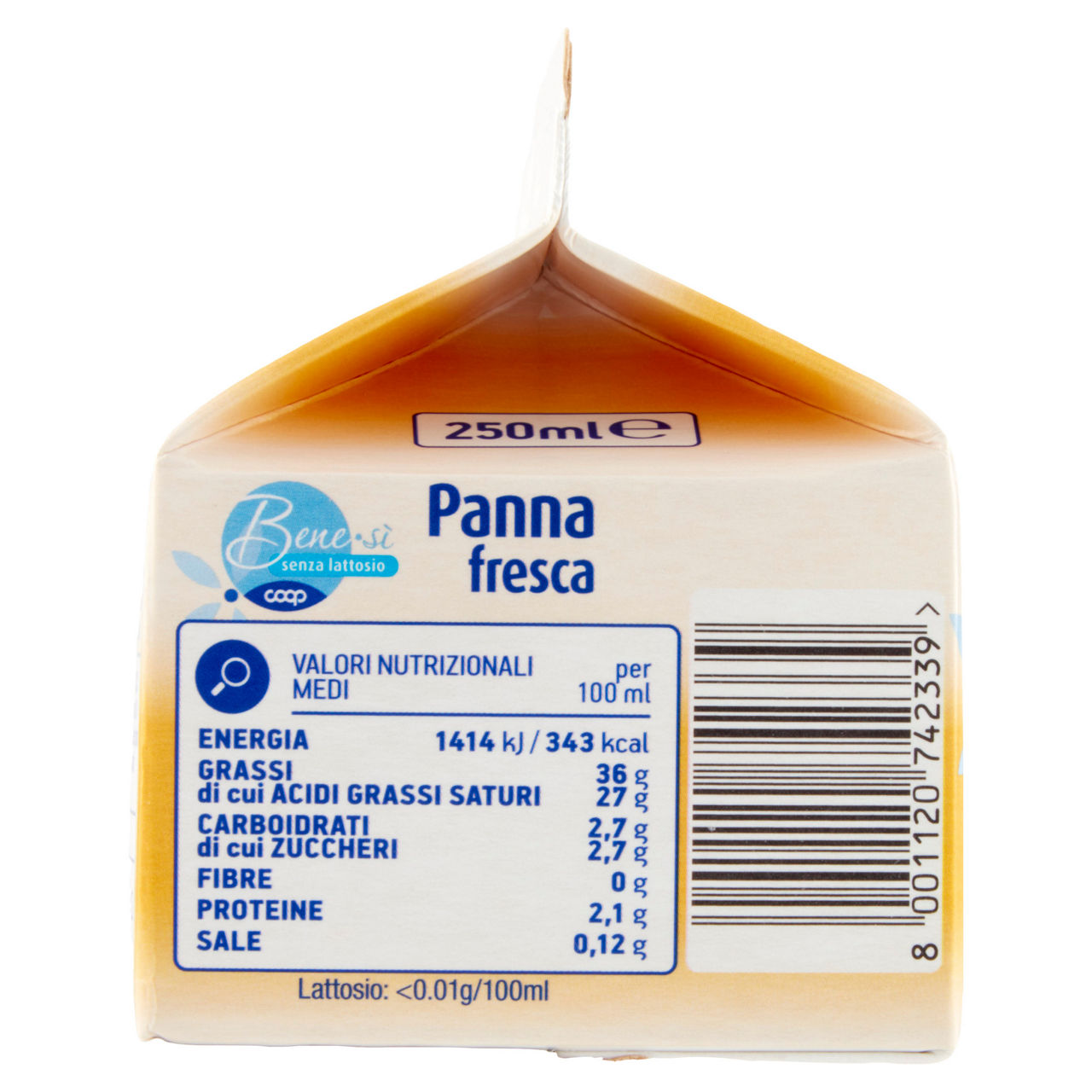 Panna fresca senza lattosio 250 ml - Immagine 21