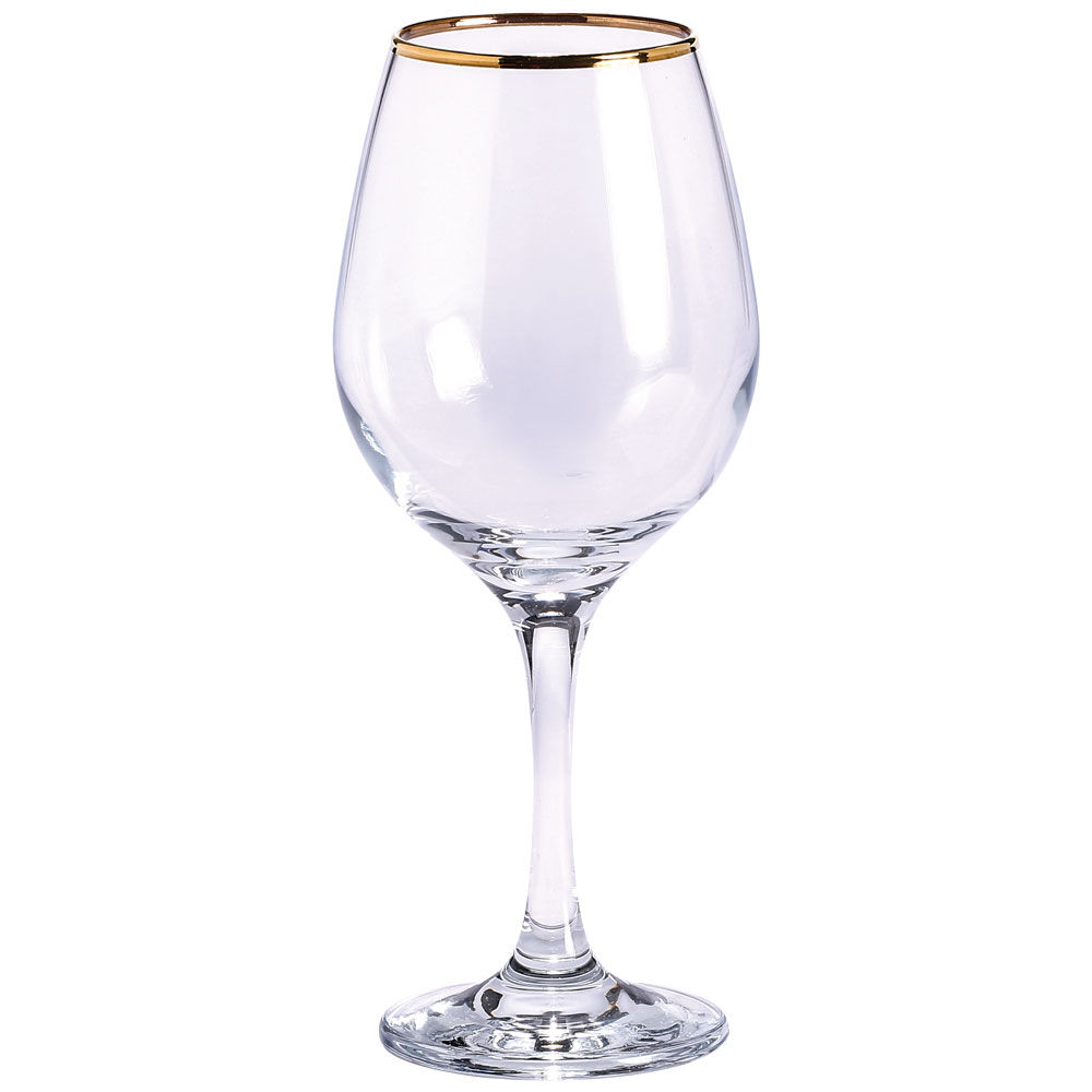 Confezione di calici bordo oro 6 pz