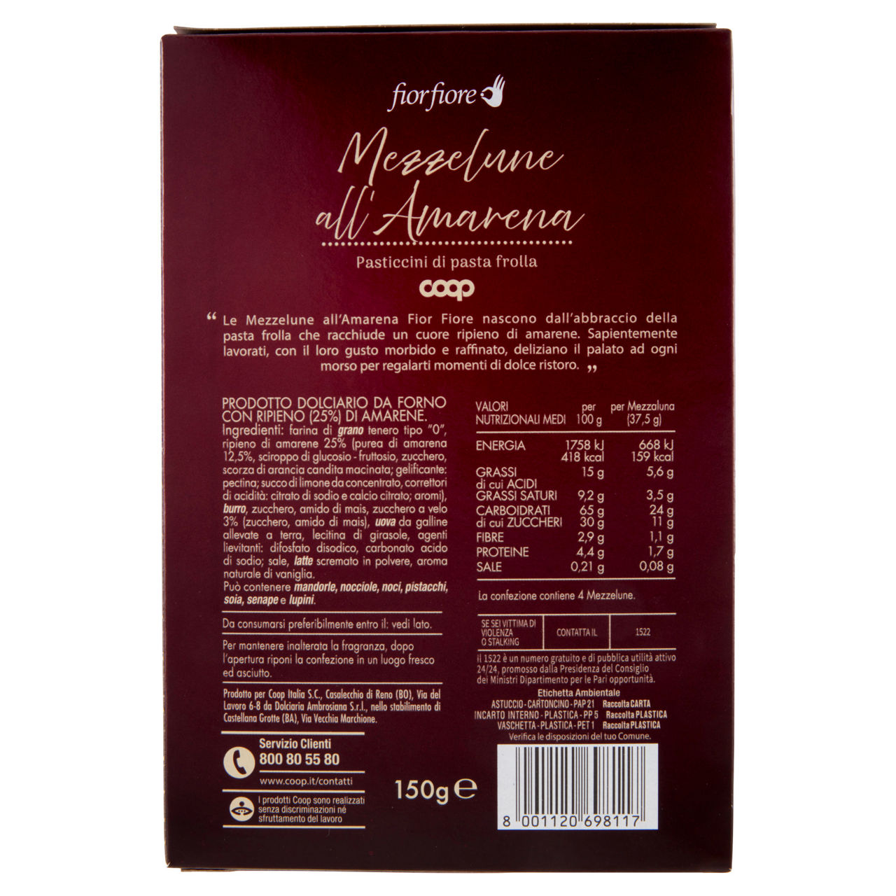 Biscotti cuor di amarena 150 gr - Immagine 11