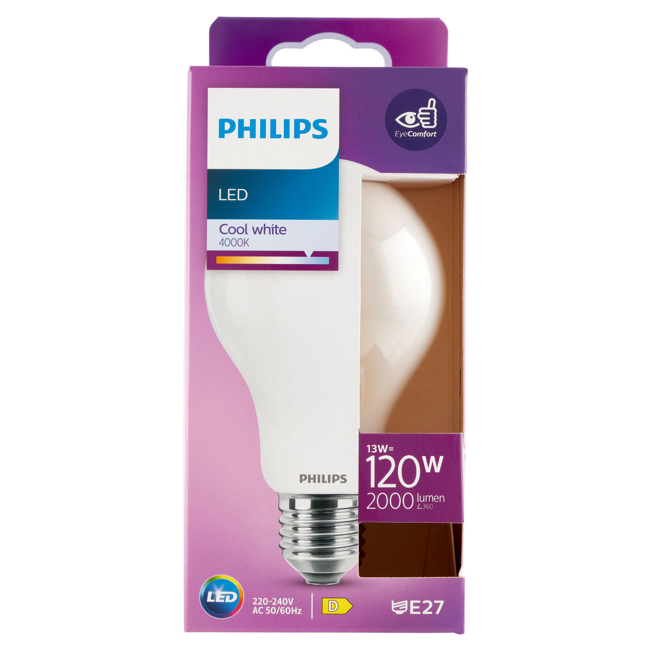 Led goccia vetro 120w e27 4000k non dim - Immagine 01