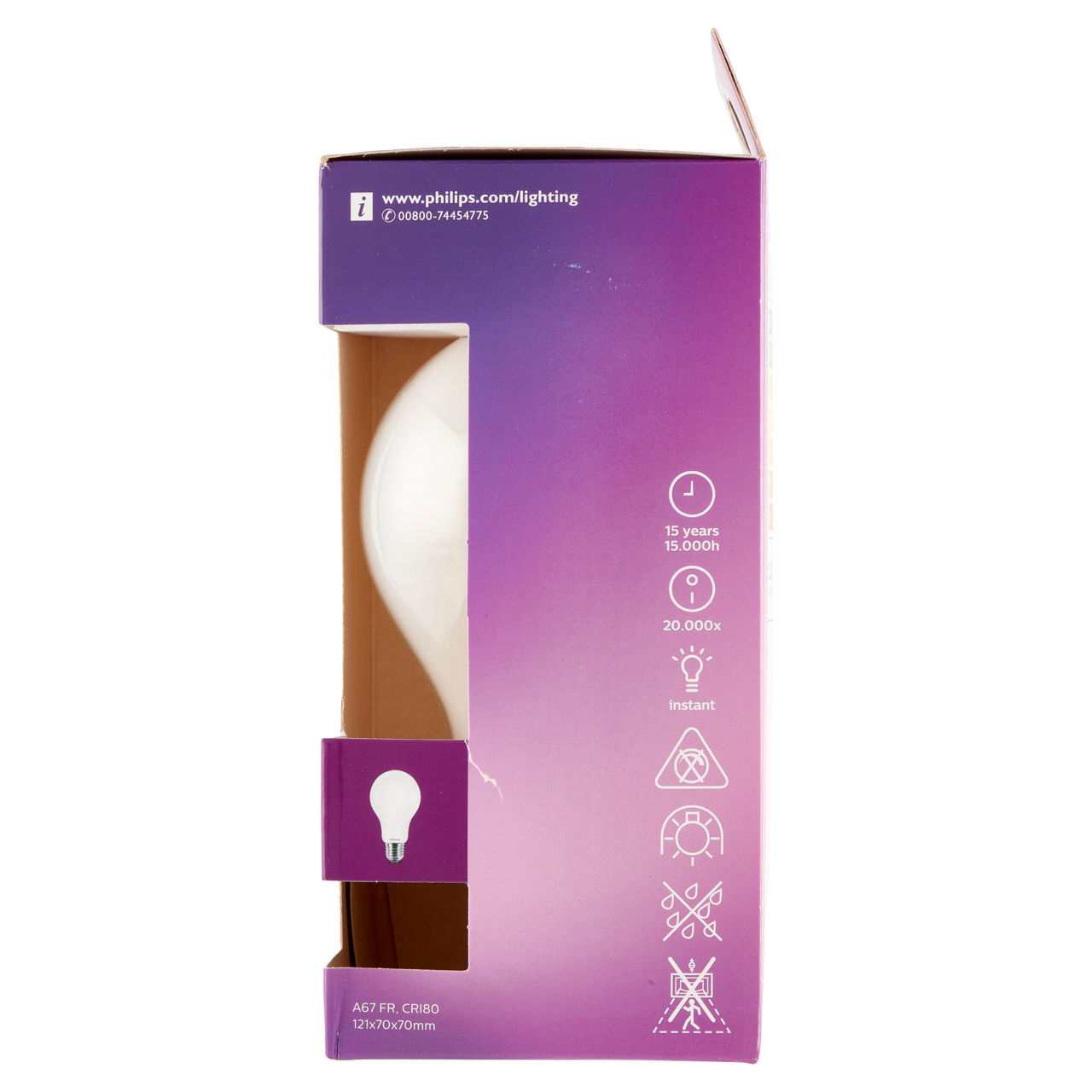Led goccia vetro 120w e27 4000k non dim - Immagine 11