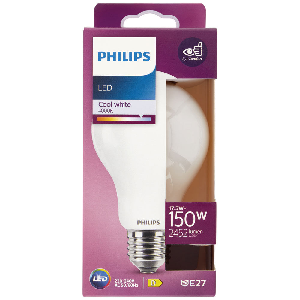 Led goccia vetro 150w e27 4000k non dim - Immagine 01