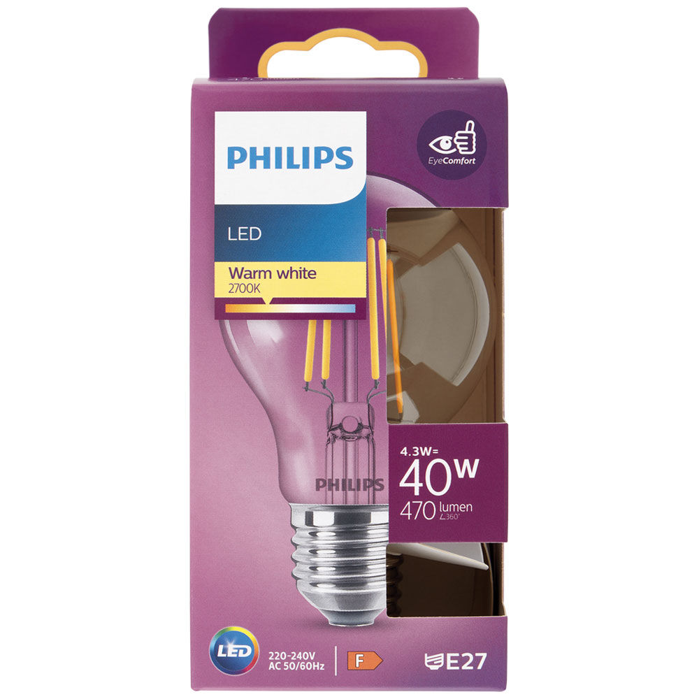 Led goccia filamento 40w e27 2700k non dim