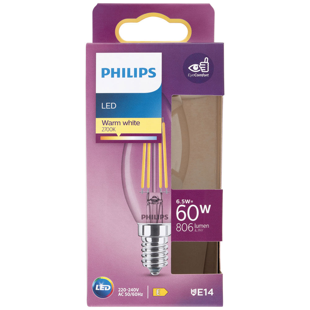 Led candela filamento 60w e14 2700k non dim