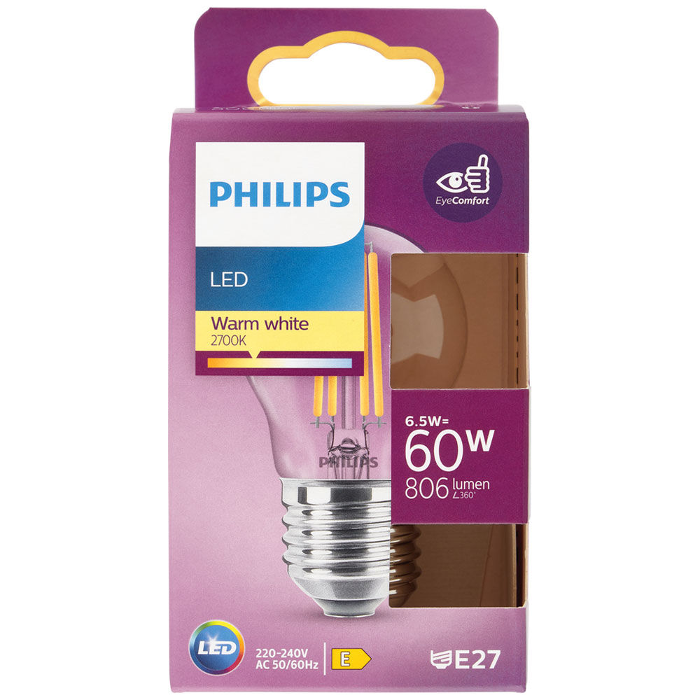 Led sfera filamento 60w e27 2700k non dim