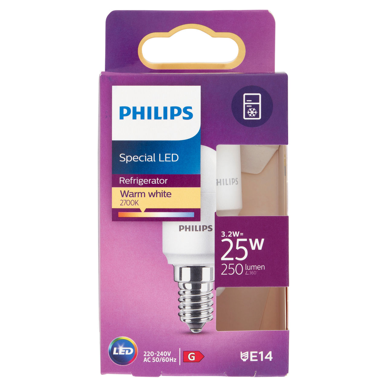 Led t25 25w e14 2700k frigo