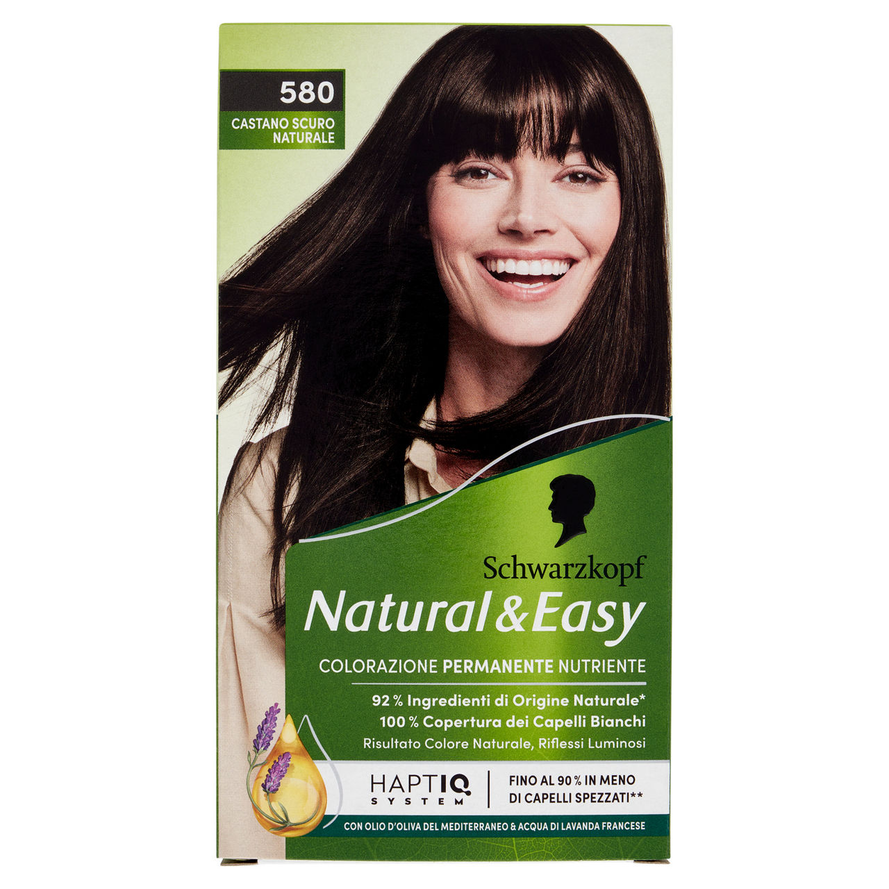 Colorazione schwarzkopf natural & easy 580 castano scuro naturale pz 1