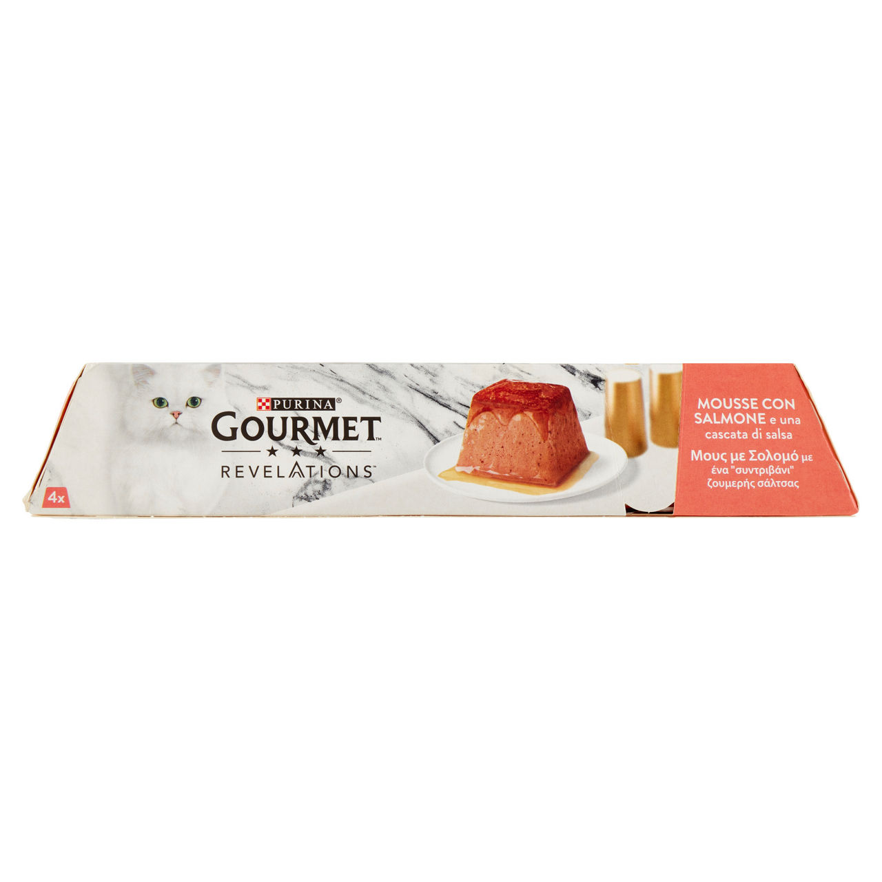 Umido per gatti mousse con salmone 4 pz x 57 gr