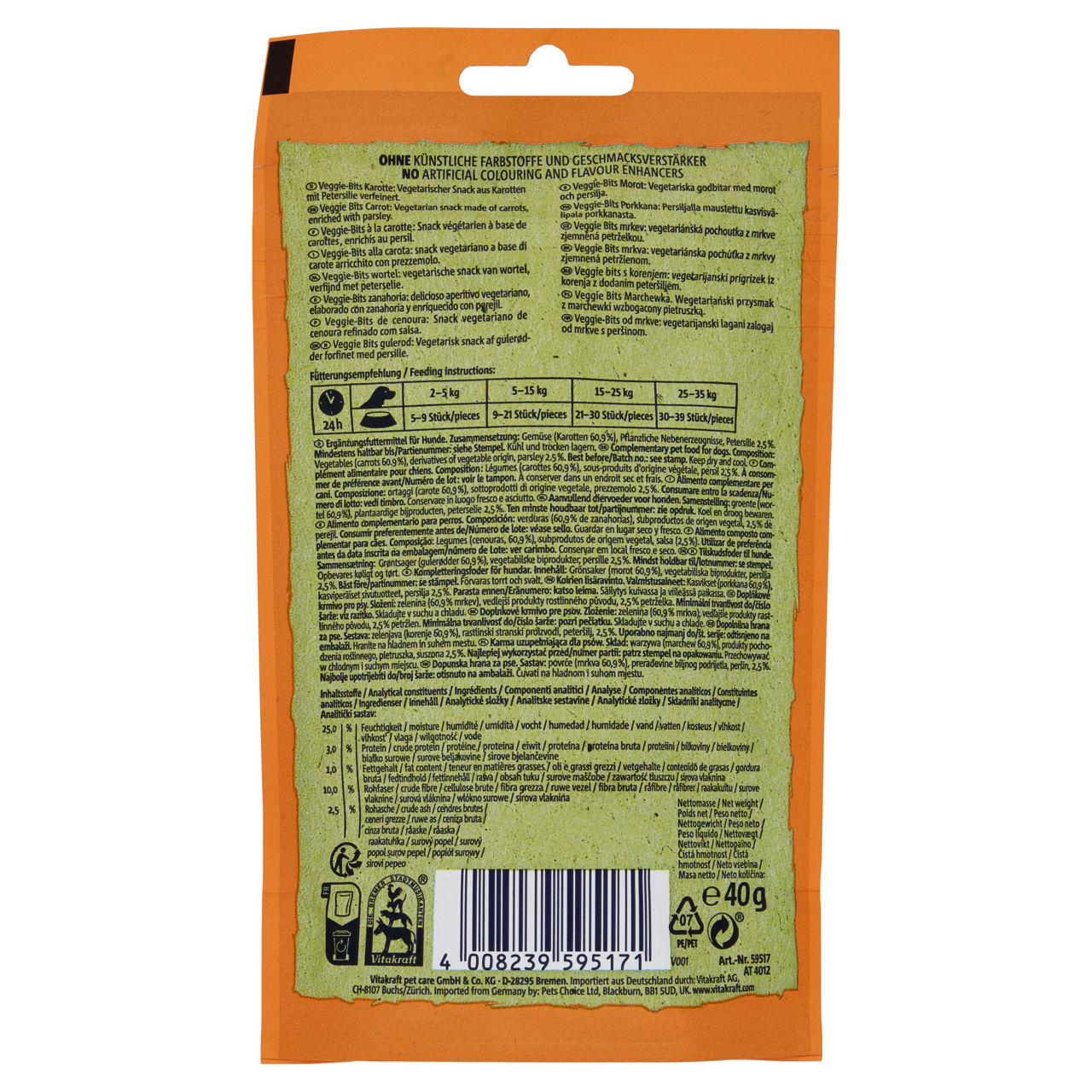 Veggie bits carota, 40g, cane - Immagine 41