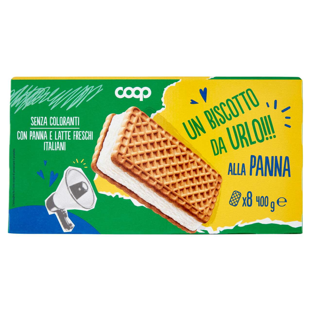 Biscotto gelato alla panna 8 pz 400 gr