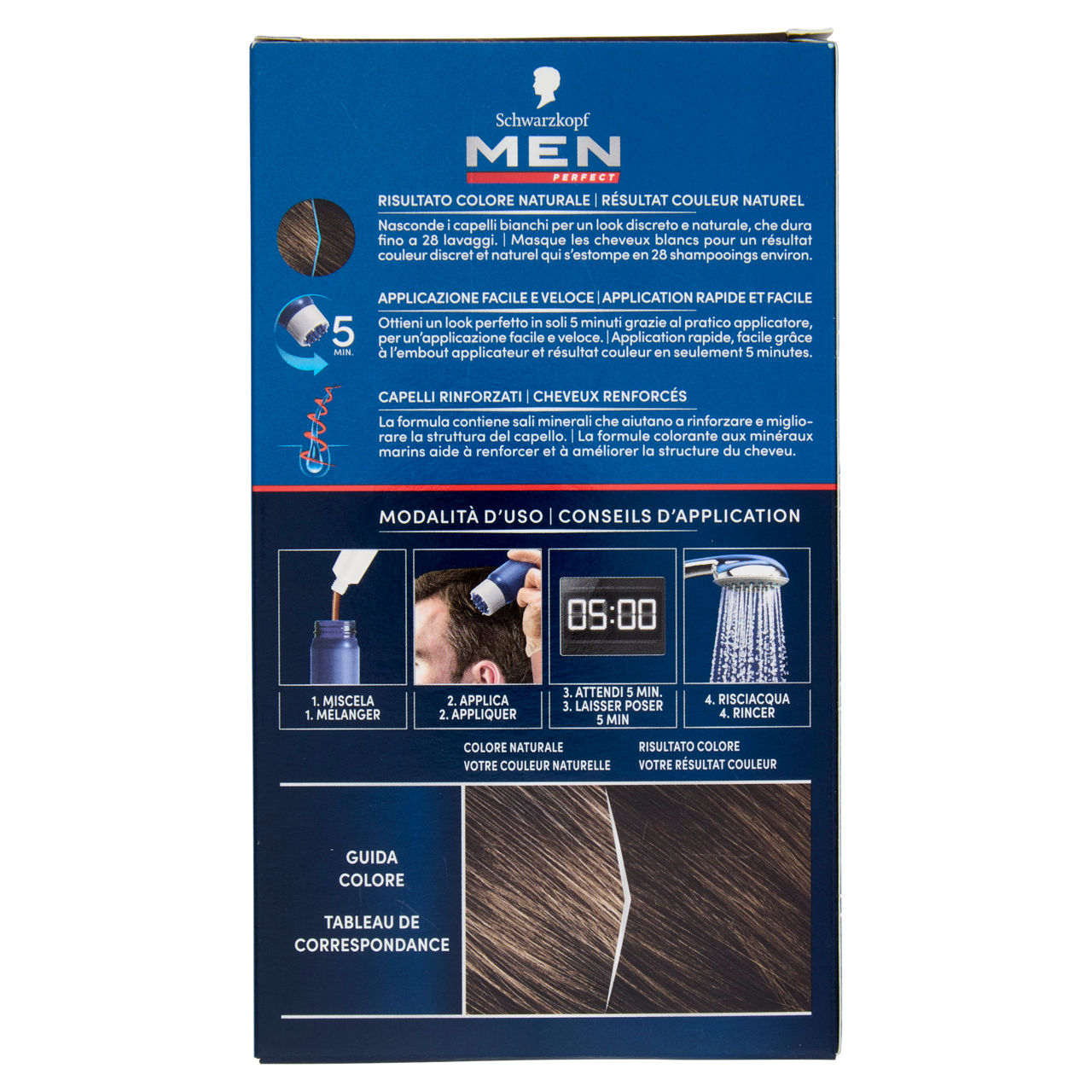 Colorazione uomo schwarzkopf men perfect 70 castano scuro pz 1 - Immagine 11