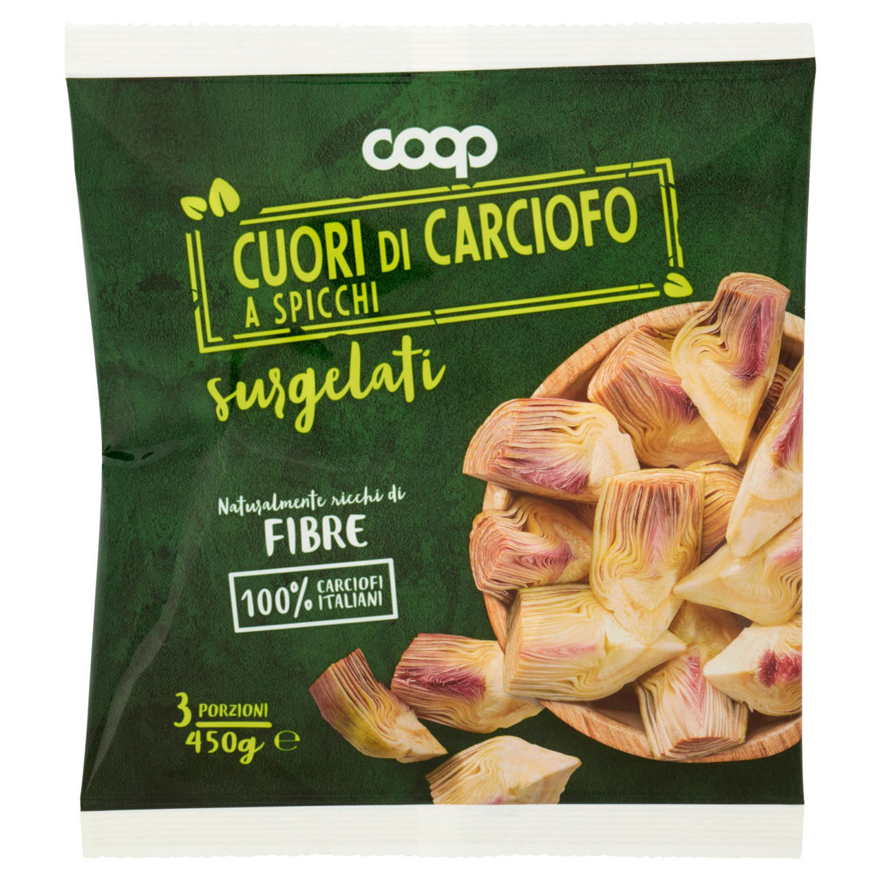 Cuori di carciofi a spicchi surgelati 450 gr - Immagine 01