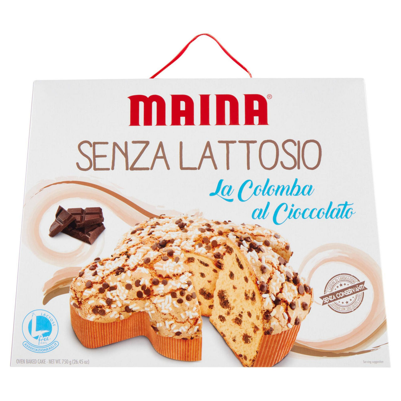 Colomba al cioccolato senza lattosio 750 gr