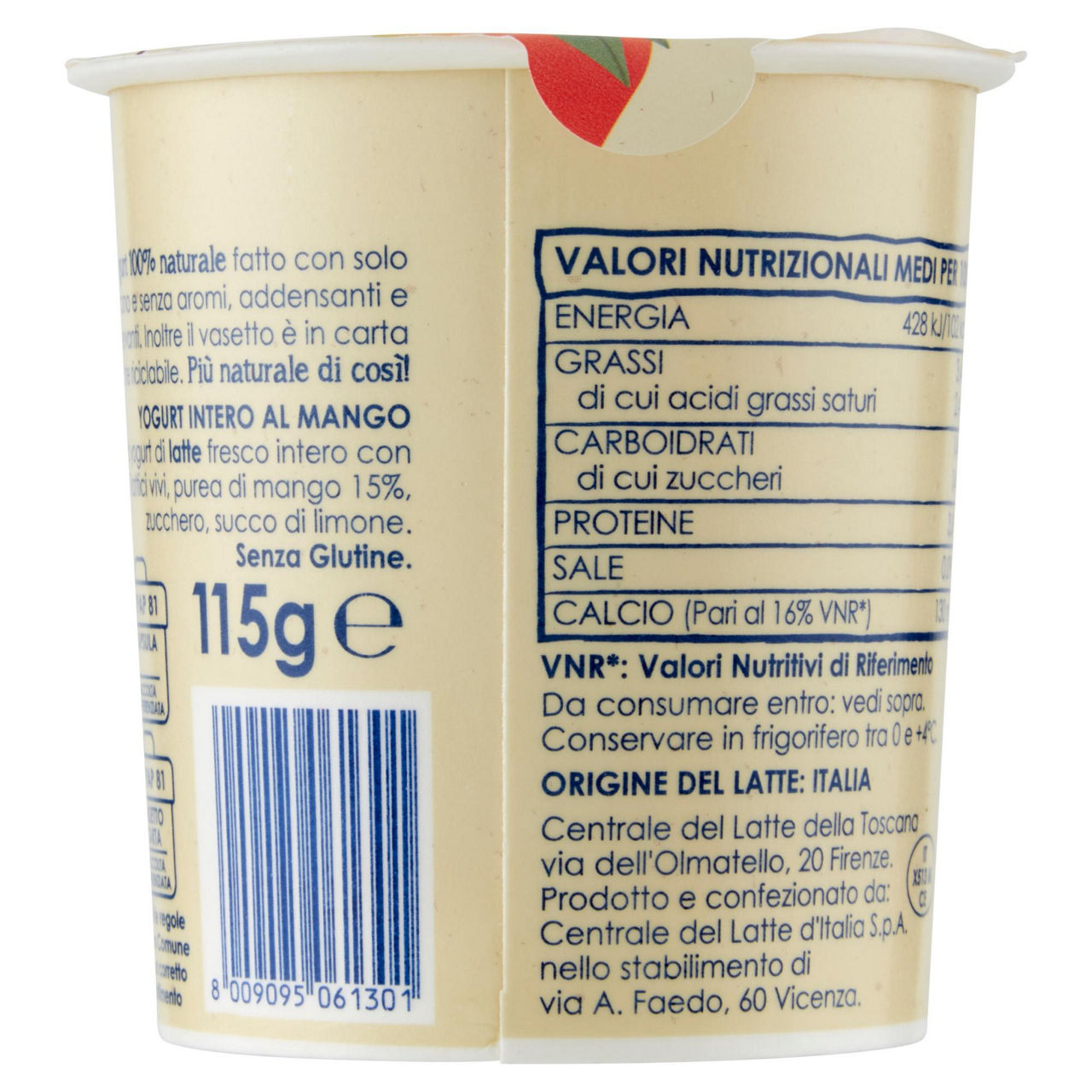 Yogurt da latte Toscano al mango 115 gr - Immagine 11
