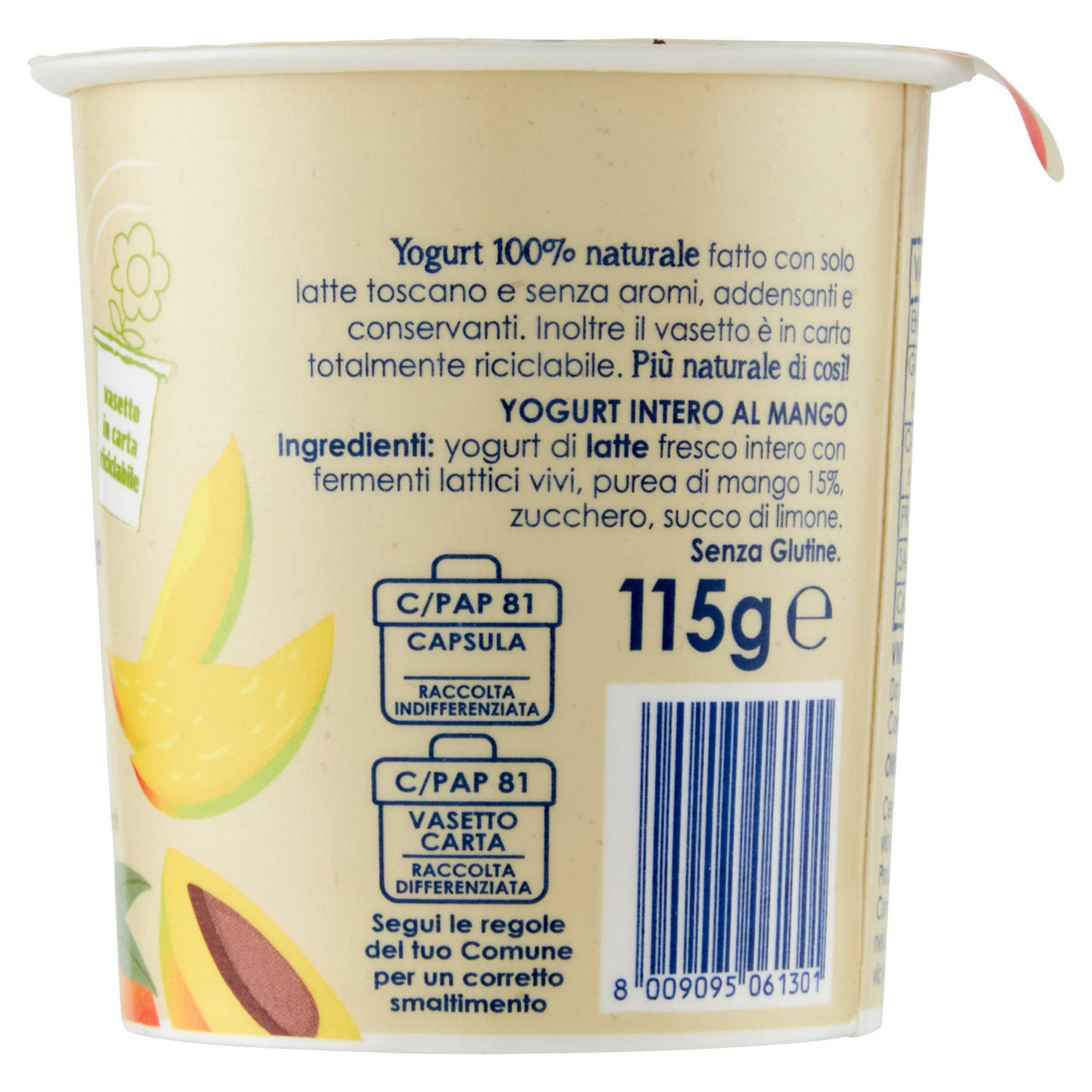 Yogurt da latte Toscano al mango 115 gr - Immagine 41