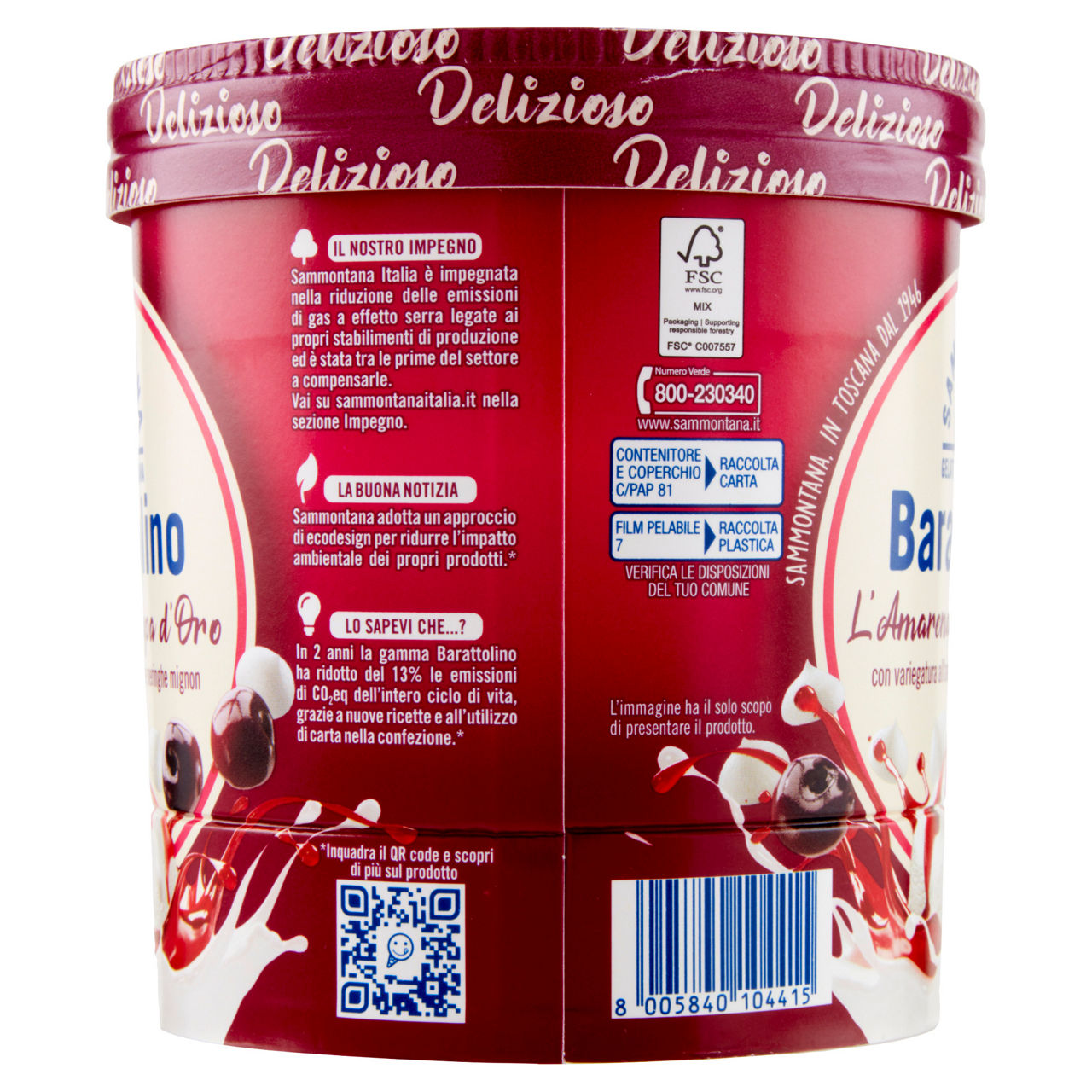 Gelato alla vaniglia con variegatura all'amarena 500 gr - Immagine 21