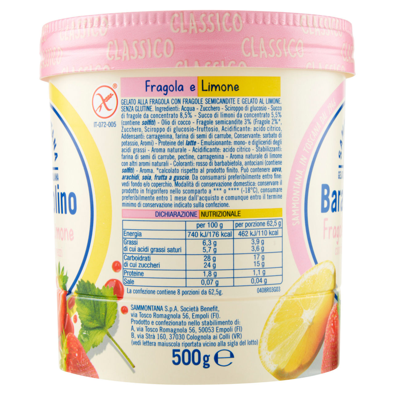 Gelato alla fragola e limone 500 gr - Immagine 11