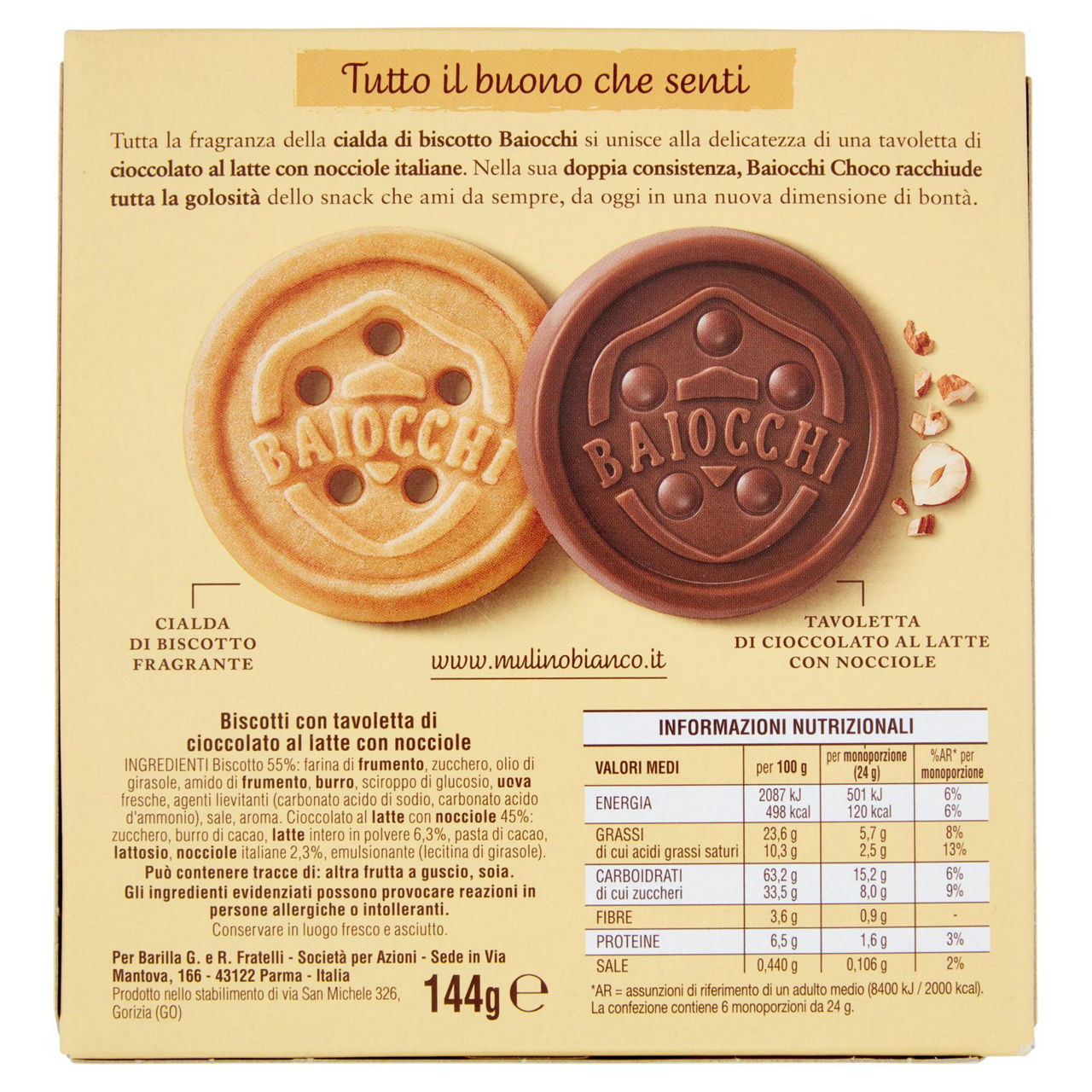 Biscotti Baiocchi Choco 144 gr - Immagine 31