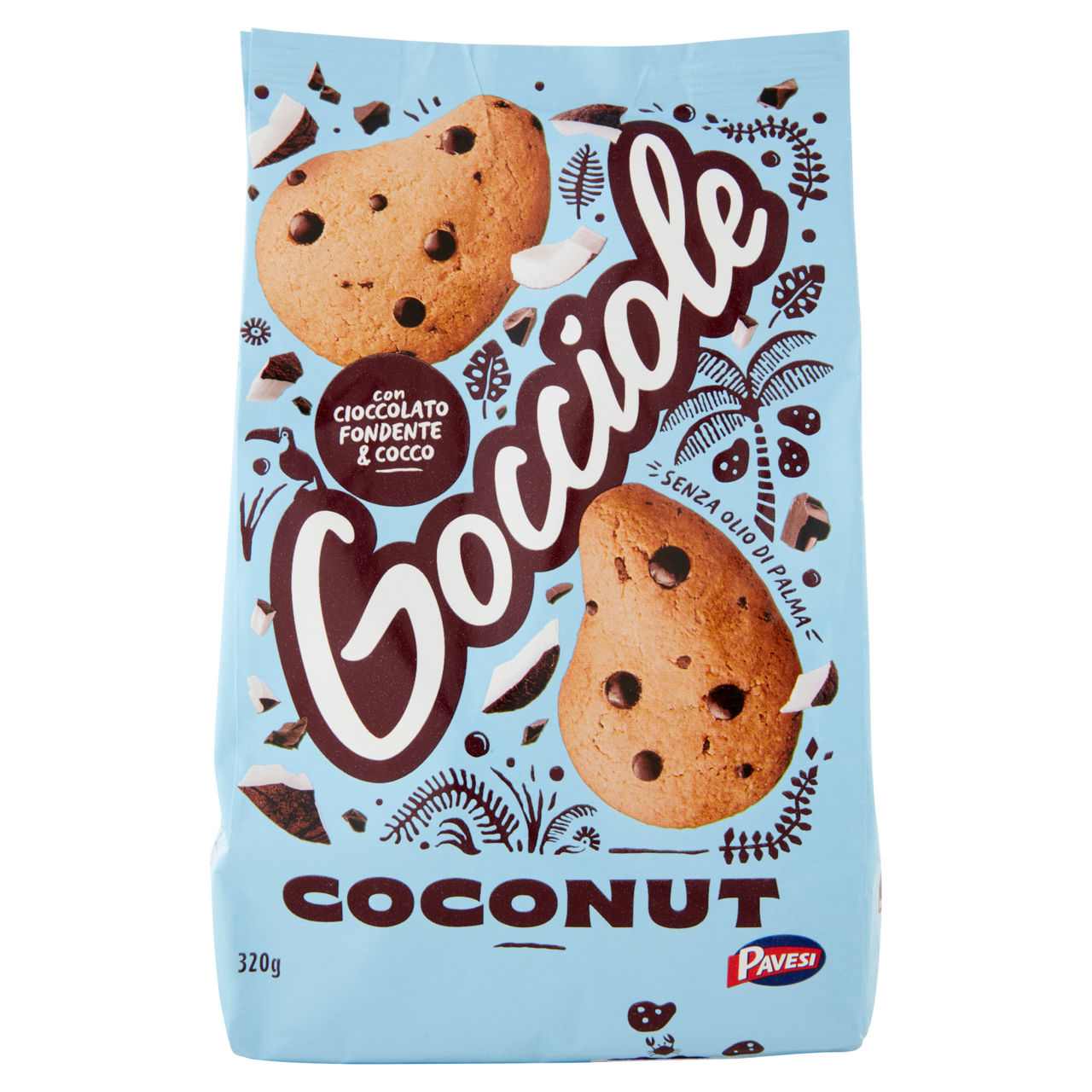 Biscotti gocciole coconut 320 gr