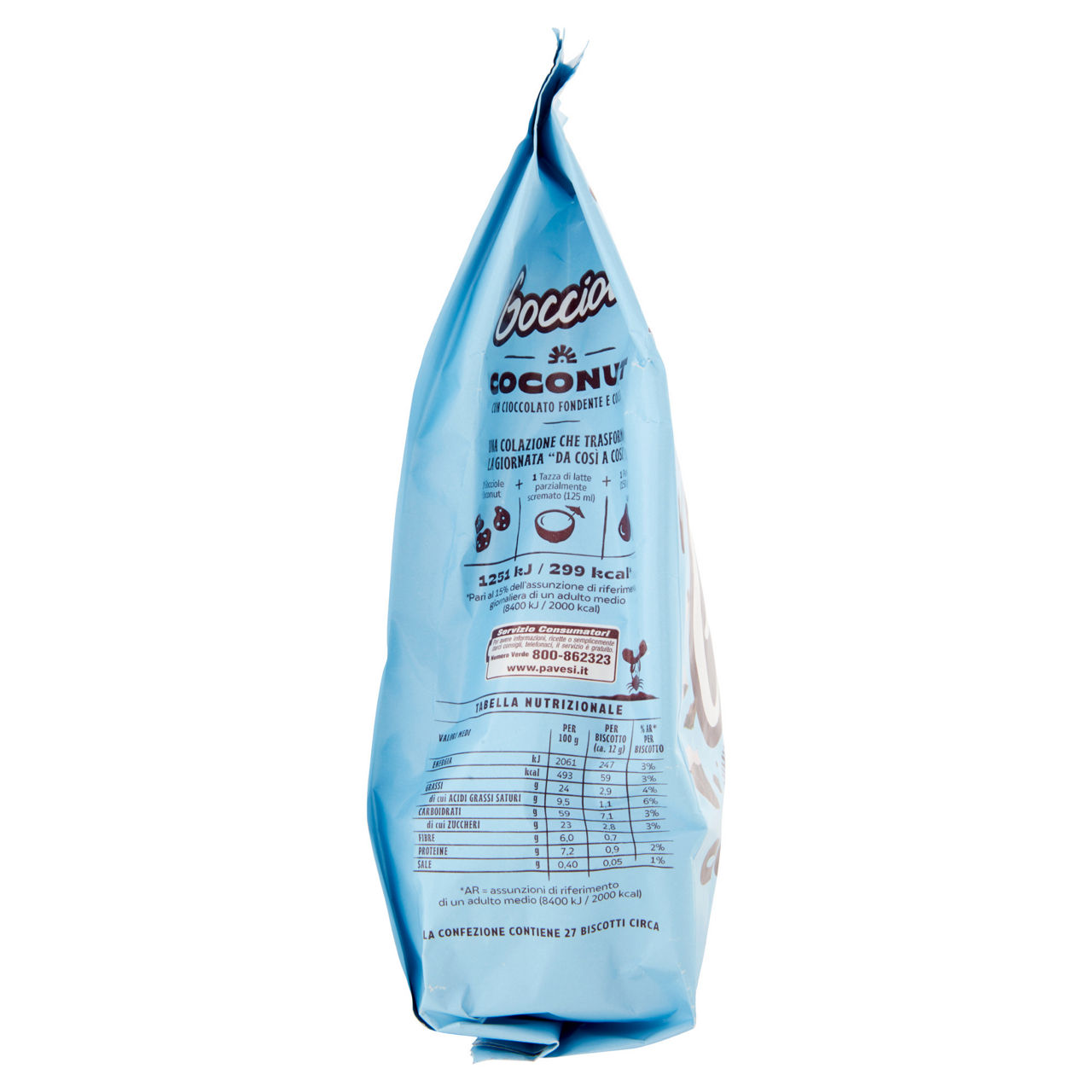 Biscotti gocciole coconut 320 gr - Immagine 51