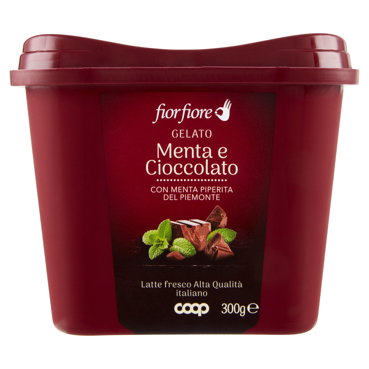 Gelato menta piperita del piemonte e cioccolato 300 gr