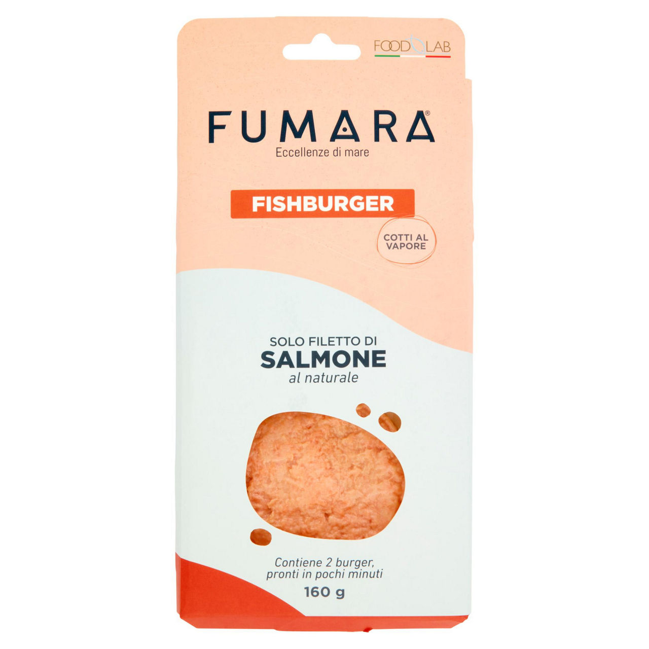 Burger di salmone 2 pz 160 gr