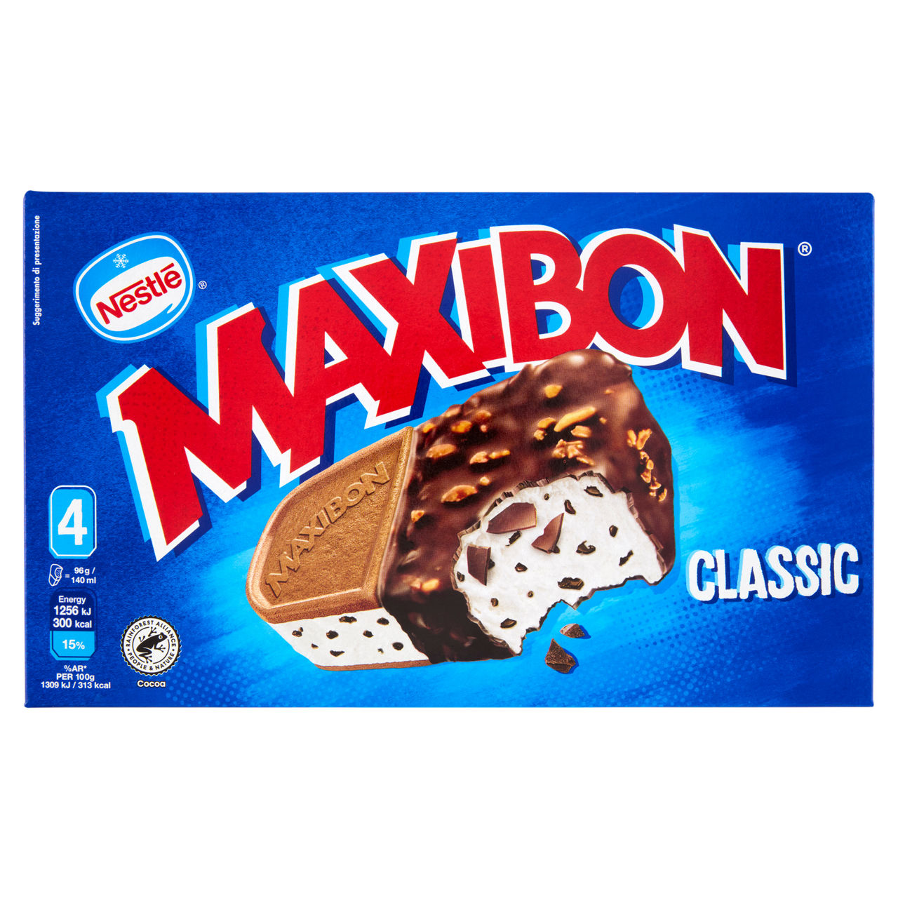 Biscotto gelato Maxibon 4 pz 384 gr