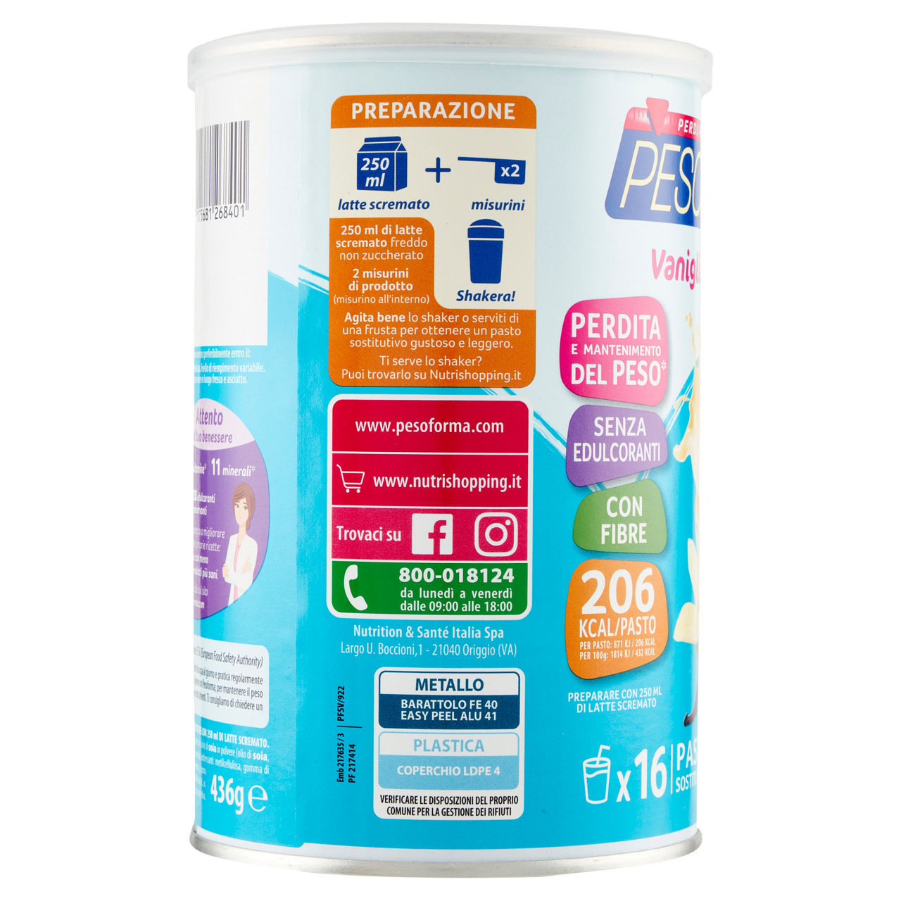 SMOOTHIE PESOFORMA VANIGLIA GR.436 - Immagine 11