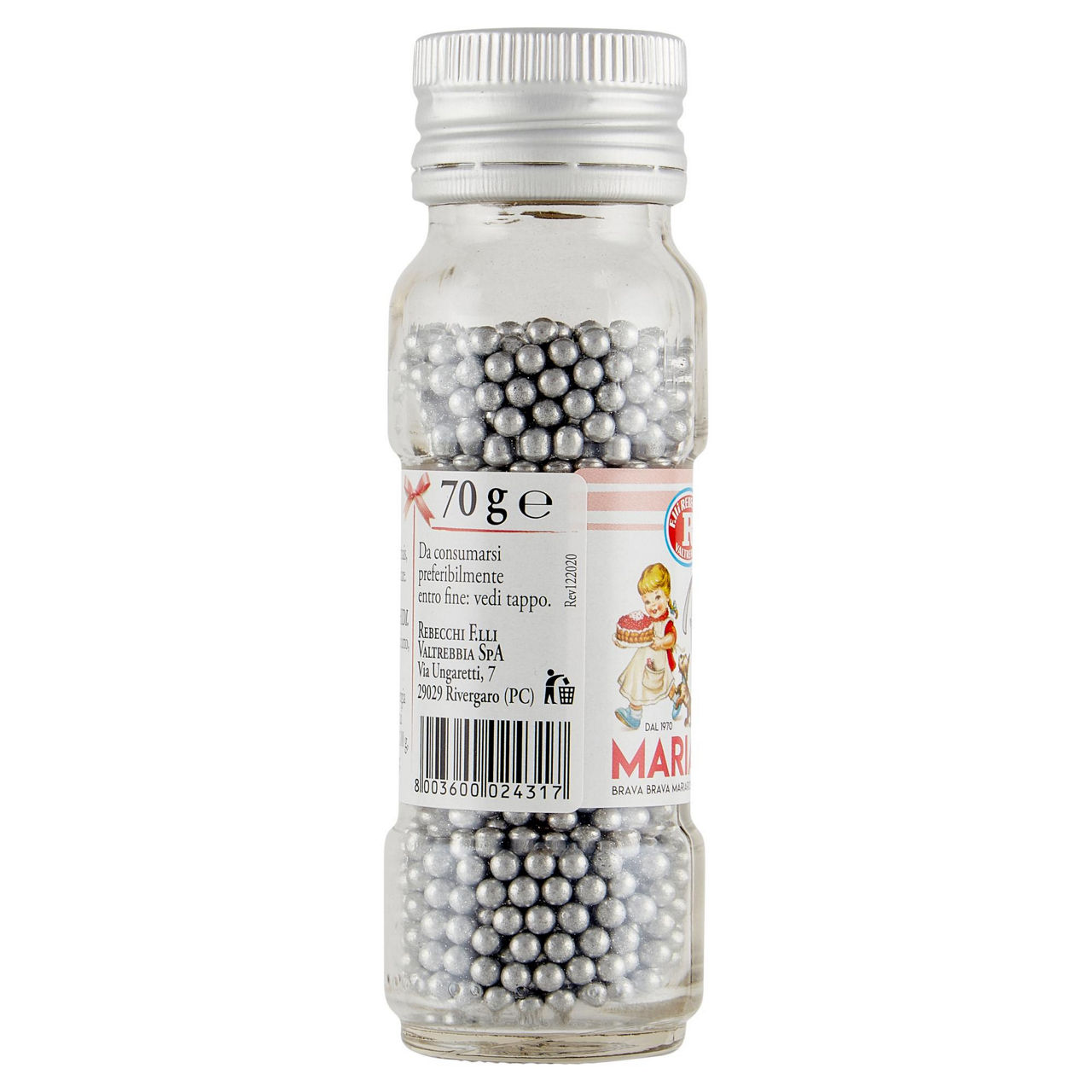 Confetti di zucchero perline argento senza glutine 70 gr - Immagine 21