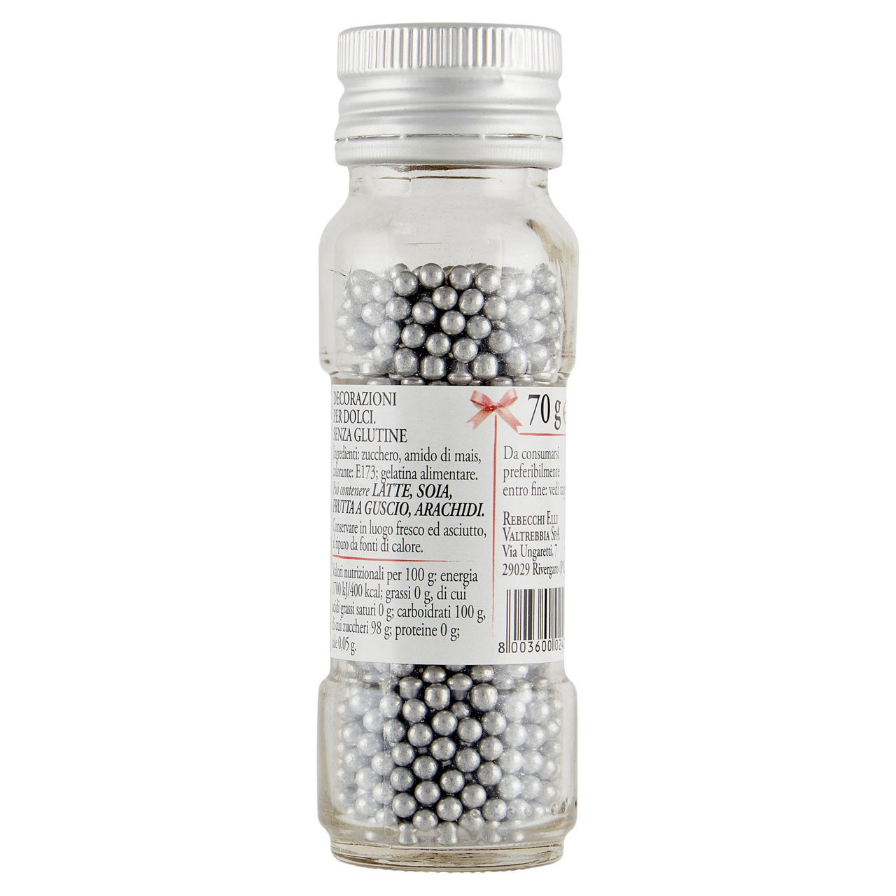 Confetti di zucchero perline argento senza glutine 70 gr - Immagine 31