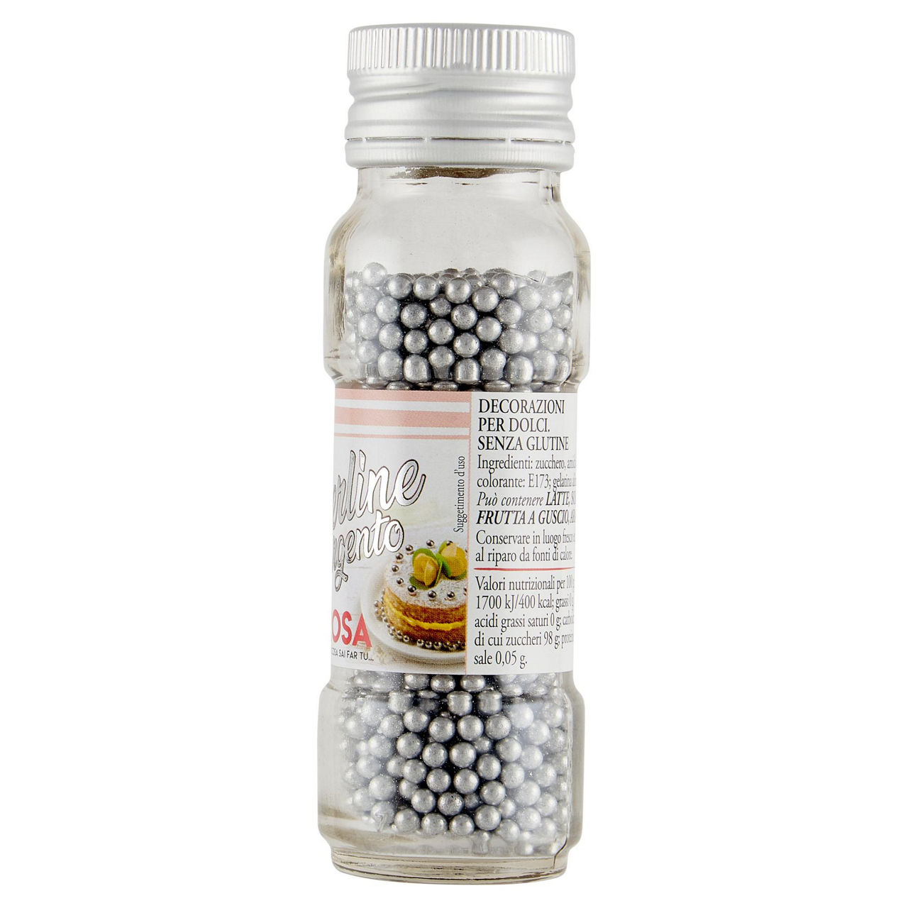 Confetti di zucchero perline argento senza glutine 70 gr - Immagine 11
