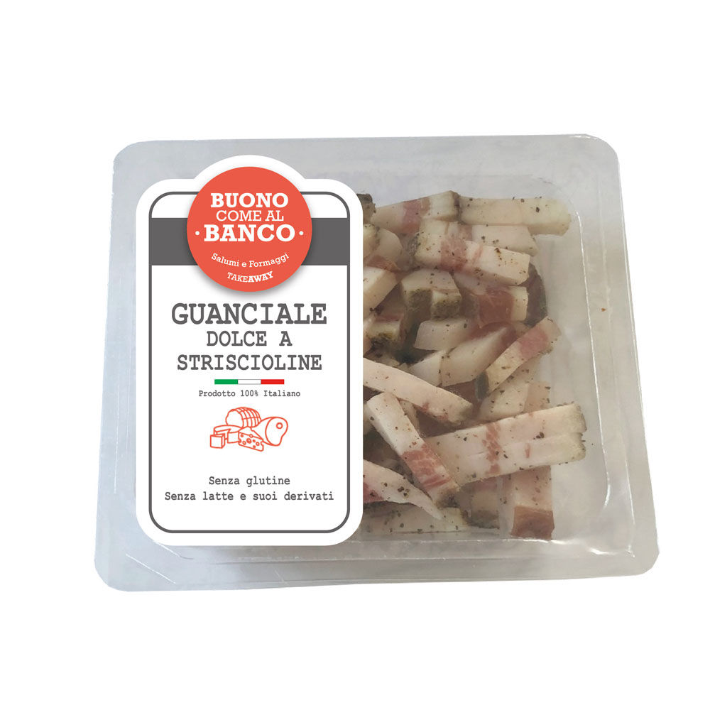 Guanciale dolce a striscioline 100 gr