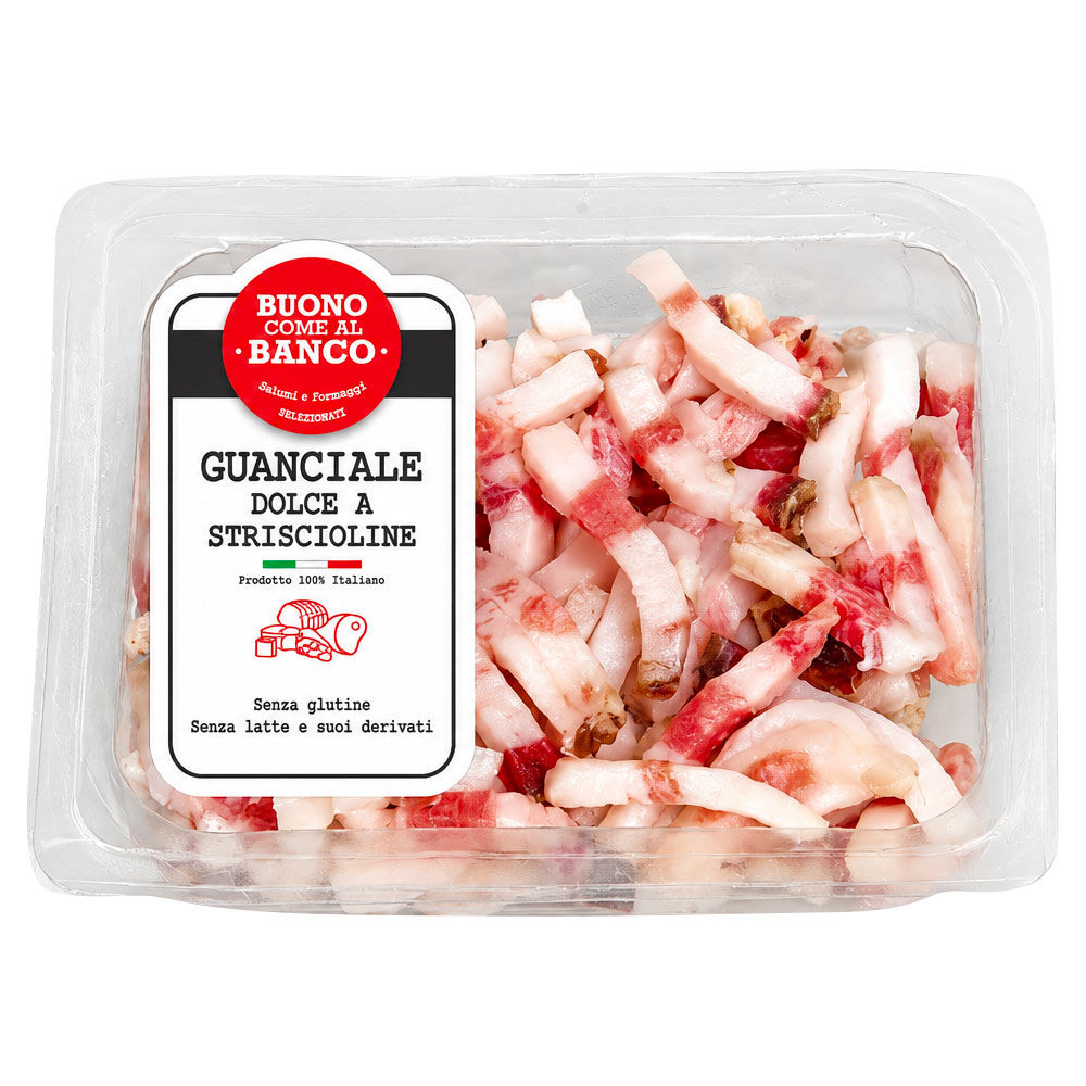 Guanciale dolce a striscioline 100 gr