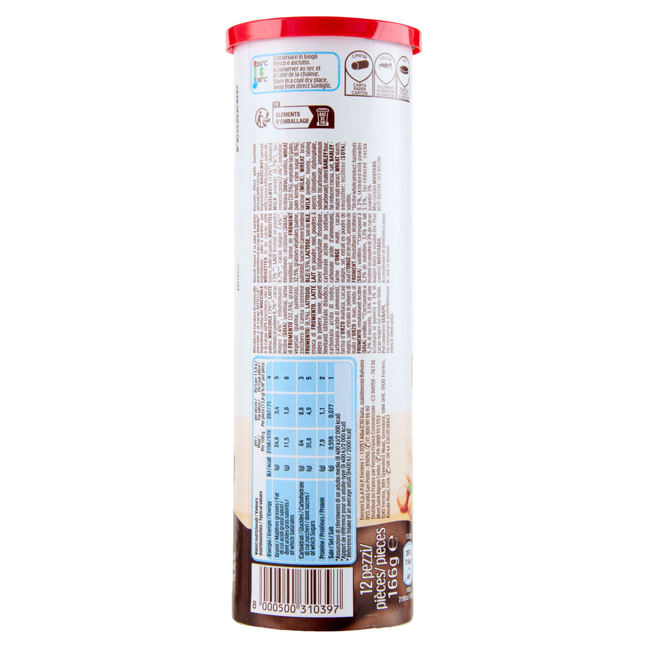 Biscotti nutella biscuits tubo 166 gr - Immagine 21