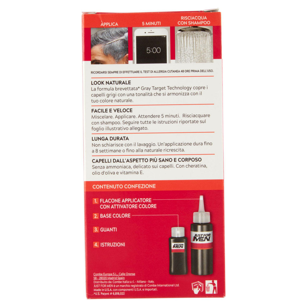 Shampoo colorante per uomo H-55 nero - Immagine 21