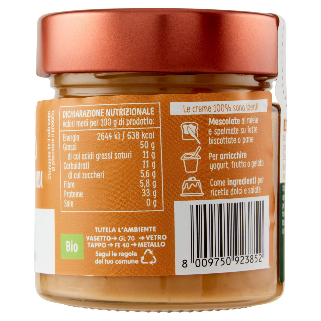 Crema spalmabile bio alle arachidi 175 gr - Immagine 21