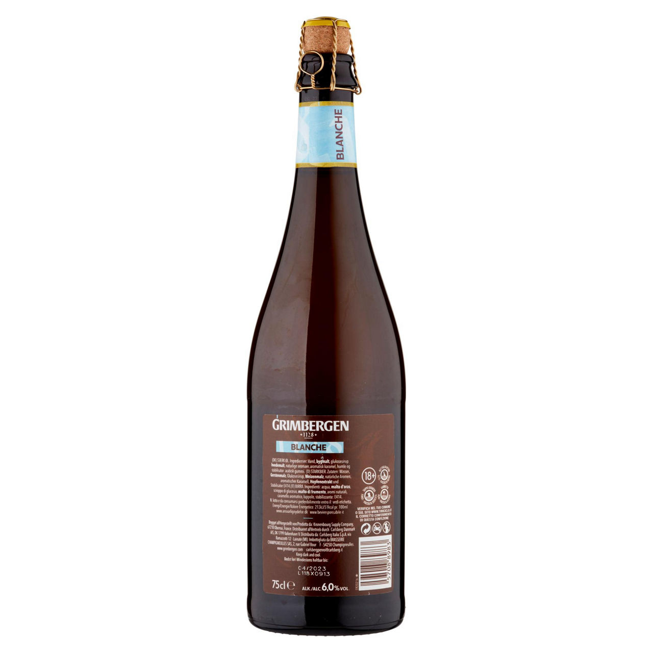 Birra grimbergen blanche 6 gradi bottiglia ml 750 - Immagine 41