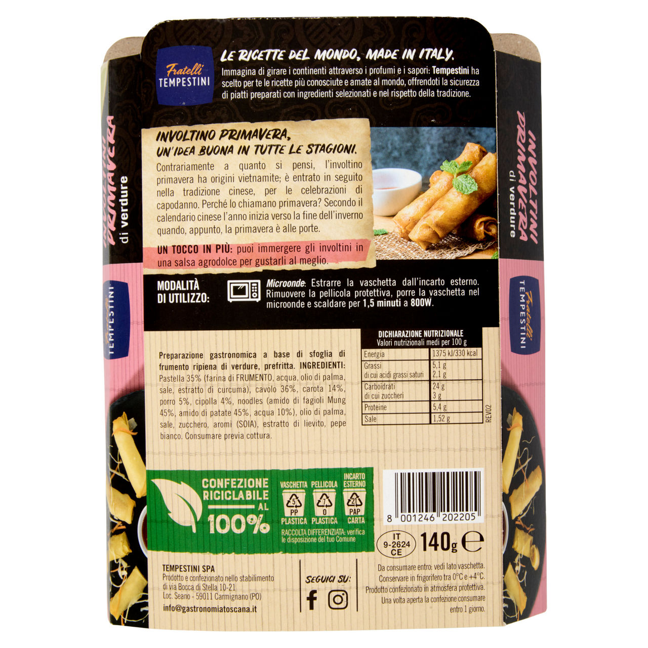 Involtini primavera di verdure 140 gr - Immagine 31