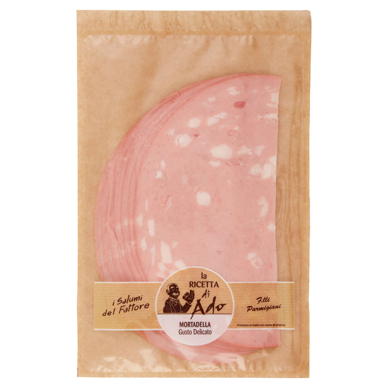 Mortadella gusto delicato 140 gr - Immagine 01