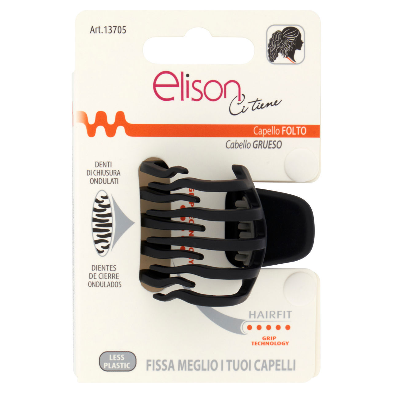 Pinza elison hf media capelli folti pz 1 - Immagine 01