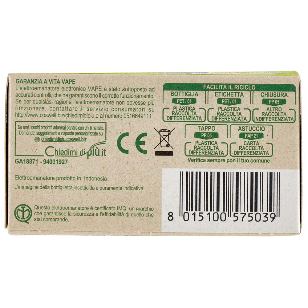Repulsivo elettroemanatore vape verdessenza base+ric.liq.60notti pz.1 - Immagine 51