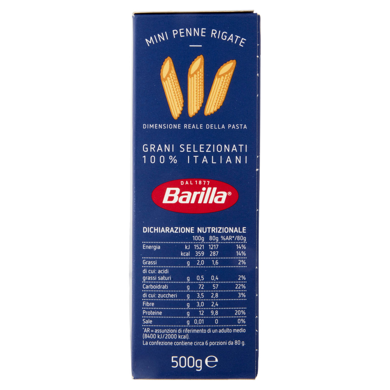 Mini penne rigate pasta di semola di grano duro 500 gr - Immagine 51