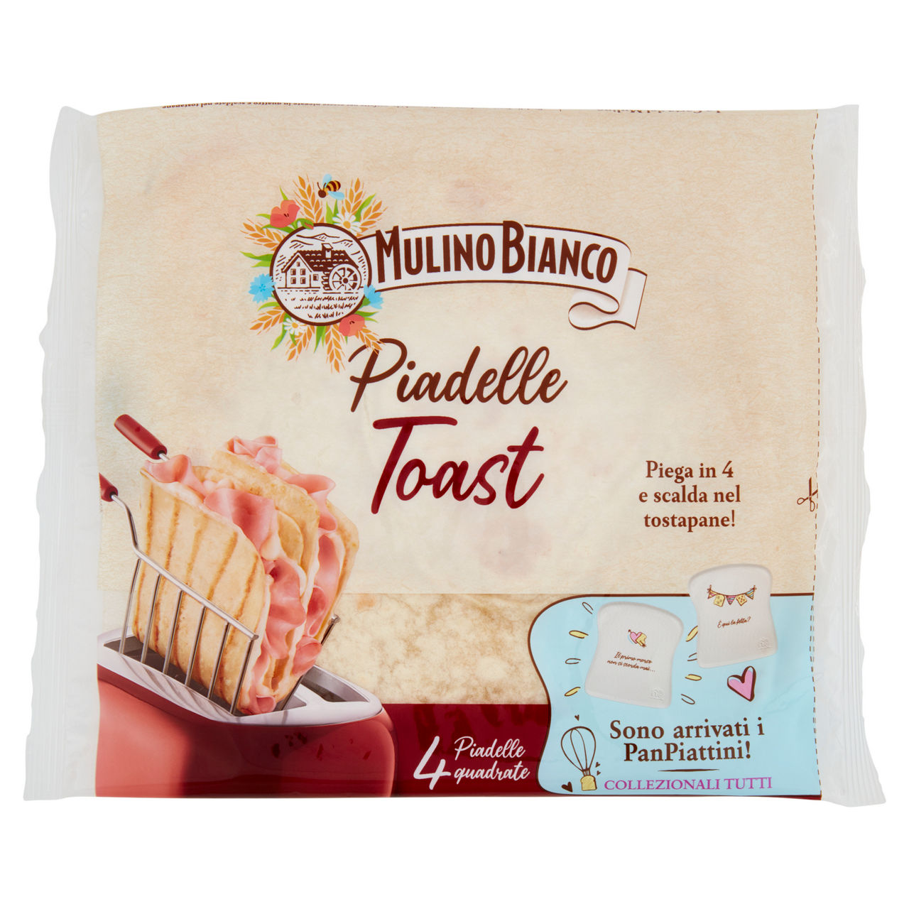 Piadelle toast x4 mulino bianco g 240