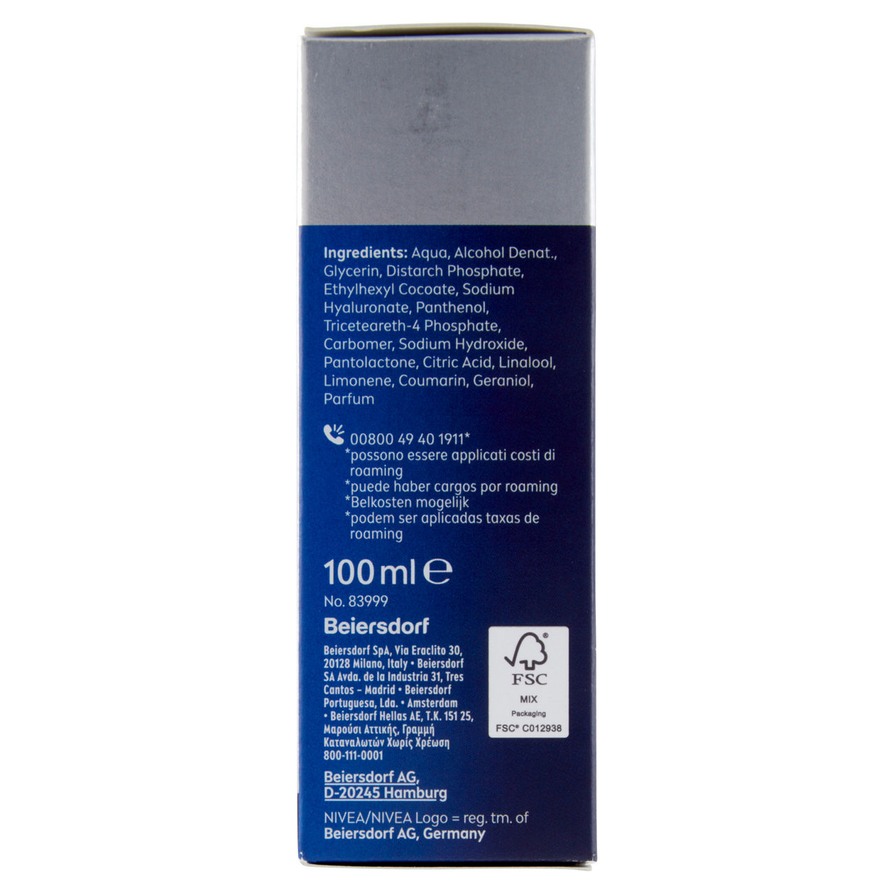 Balsamo dopobarba nivea men active age hyaluron ml100 - Immagine 11