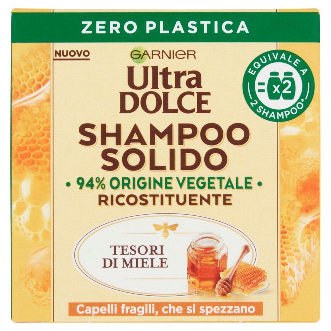 Shampoo solido ricostituente tesori di miele 60 gr - Immagine 01