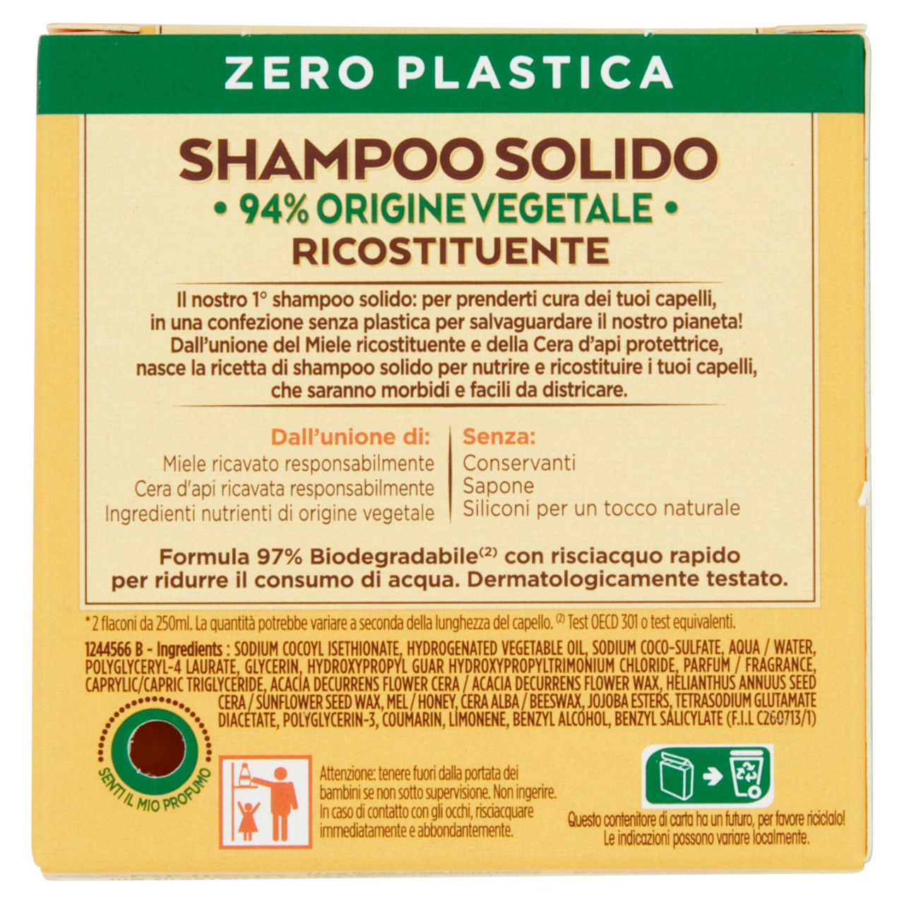 Shampoo solido ricostituente tesori di miele 60 gr - Immagine 21