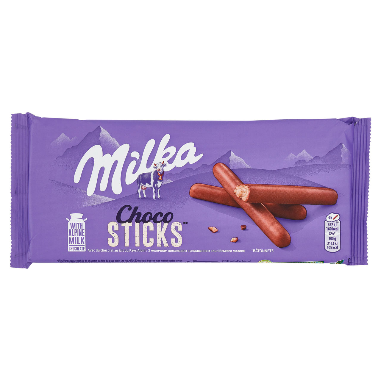 Biscotti Mikado Sticks ricoperti di cioccolato al latte 112 gr